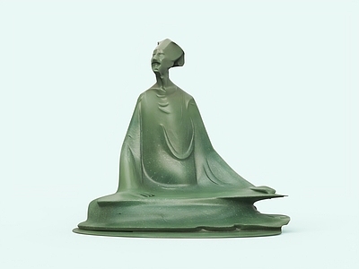 新中式雕塑摆件 诗人 古人 文人 诗人雕塑 古代人物