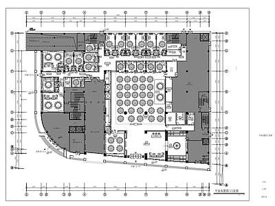 现代其他餐饮空间 中餐厅室内装修 施工图