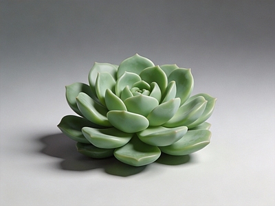 多肉植物 绿莲 多肉 AIGC 植物 美陈