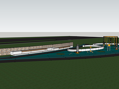 现代儿童游乐空间 绿道节点