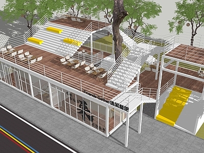 现代工业餐饮建筑 集装箱 轻钢结构 餐饮空间 文旅建筑 乡村规划