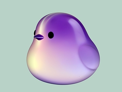 治愈系3D拟物雕塑摆件
