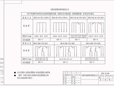 供配电系统 电缆分支箱 施工图