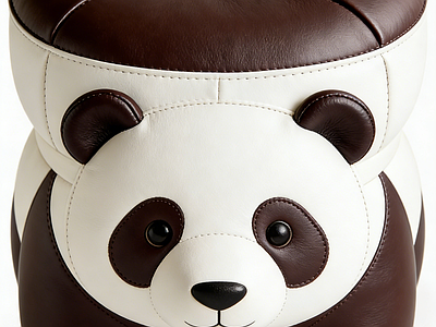 卡通仿生设计沙发凳 熊猫 凳子 创意凳子