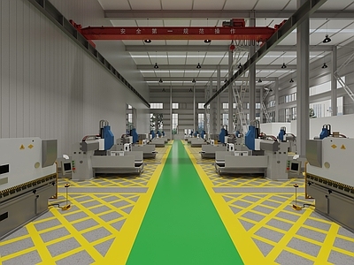 现代工业风生产车间