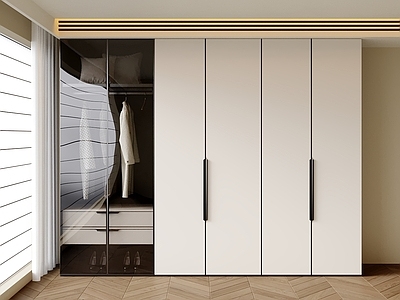 现代简约衣帽间