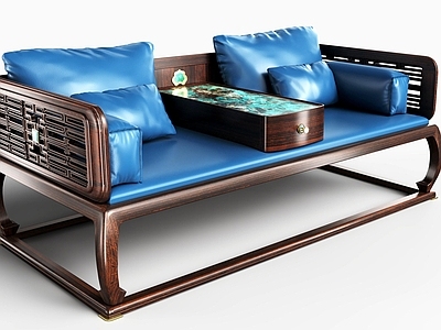 新中式罗汉床 国奢新古典罗汉床 国奢新中式罗汉床 轻奢新中式罗汉床 国潮新中式罗汉床