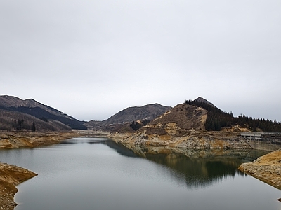 现代意式其它外景 外景 湖泊 远山