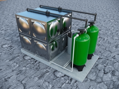 现代风格不锈钢水箱 保温水箱 消防水箱 生活水箱 储水箱 软化器水箱