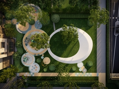 【SU悬赏模型】现代风格儿童游乐区景观