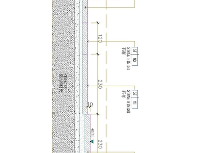 门槛石节点 入户门门槛 施工图
