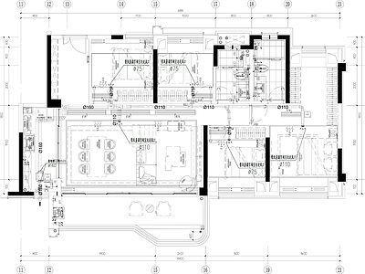 样板间 国贸海上蓉屿 四套户型精装合辑 平立面布置水电 详图 施工图