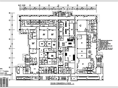 工业医院 静配中心设备图块 施工图