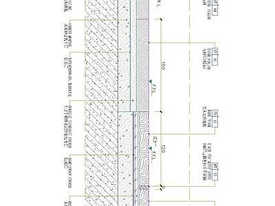 门槛石节点 石材门槛与木地板 施工图