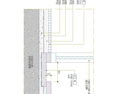 地面综合节点 卫生间地面 施工图