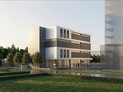 现代其他公共建筑 档案馆 现代风格建筑