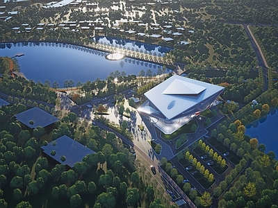 现代极简会展中心 大型建筑剧院 通高公建 剧场 博览建筑 文艺会馆
