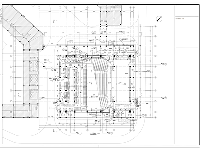 现代学校建筑 学校报告厅 建筑设计图纸 施工图