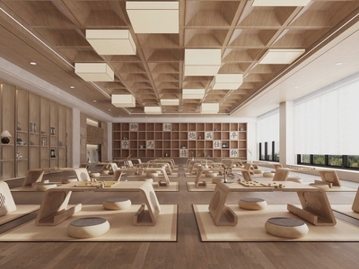 新中式中式教室 新中式象棋教室 学校教室棋艺教室 象棋培训教室 棋盘象棋桌椅 国学馆国学室