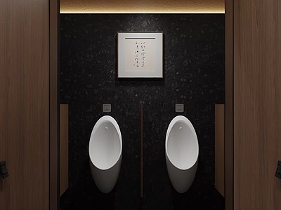 新中式公共卫生间 共卫生间 酒店卫生间 禅意卫生间