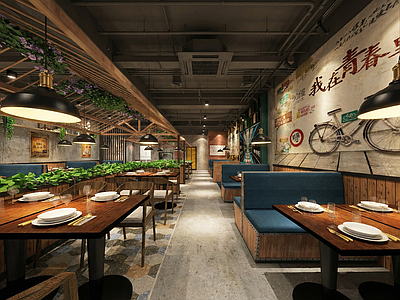 工业快餐店 怀旧