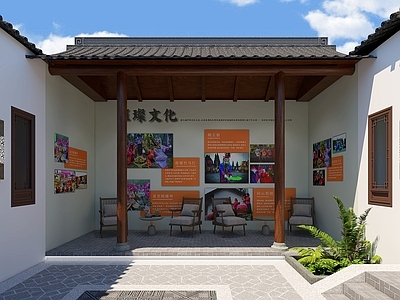 现代新中式其他公共空间 中式庭院 中庭