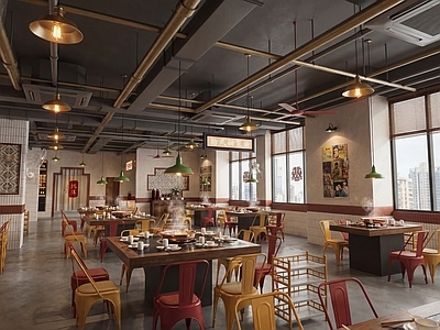 现代火锅店 港式