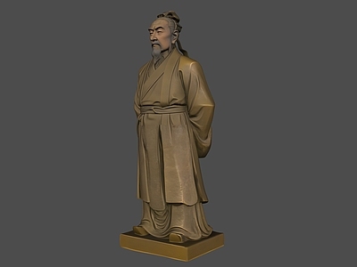 新中式雕塑 诗人杜浦 古代人 古代人物雕塑