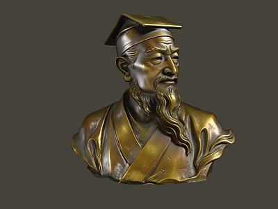 新中式现代雕塑 华陀古代名医