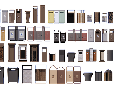 现代简约垃圾桶 家用垃圾桶 户外垃圾桶 分类垃圾桶