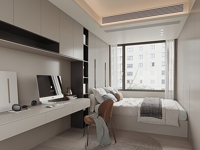 现代简约榻榻米卧室