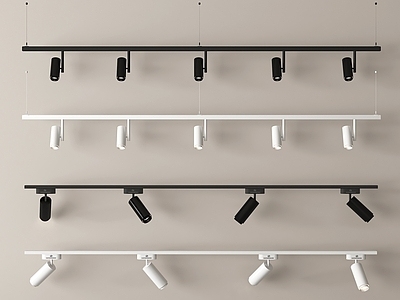 极简射灯 现代筒灯射灯 轨道式筒灯射灯