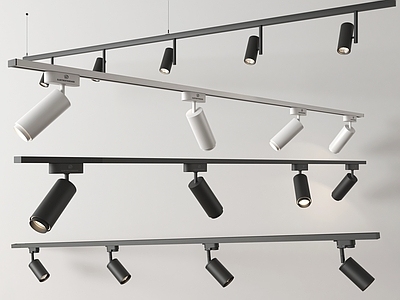 极简射灯 现代筒灯射灯 轨道式筒灯射灯
