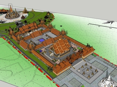 东南亚风格公建 寺庙