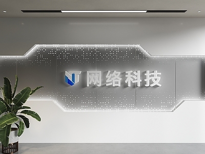 现代背景墙 现代背景墙 前台背景墙 公司形象墙 接待背景墙 科技背景墙