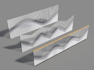 现代围栏护栏 现代栏杆 异形栏杆 金属栏杆 景观栏杆 道路隔离栏杆
