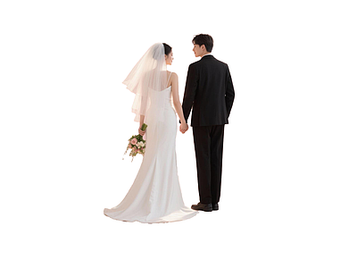 女人 2d 新娘 婚礼 婚纱 礼服