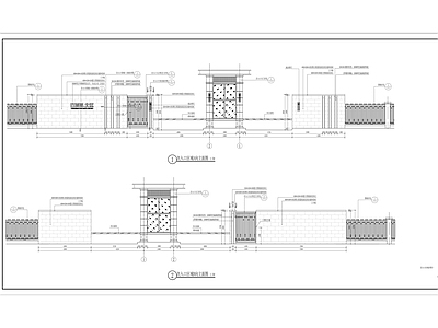 门岗与安防 新亚洲入口岗亭 简欧法式小区岗亭 施工图