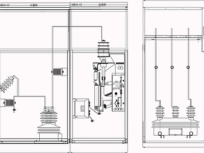 供配电系统 出线柜 计量柜 10KV 施工图