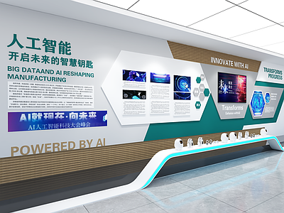 现代城市展厅 企业文化墙 企业文化宣传墙 主题形象展示墙