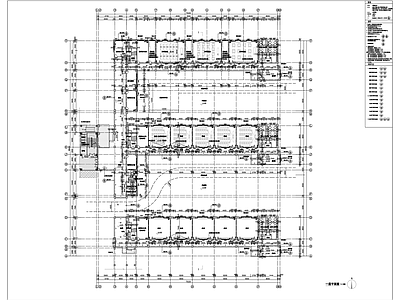 现代学校建筑 小学教学楼 实验楼建筑平面 施工图