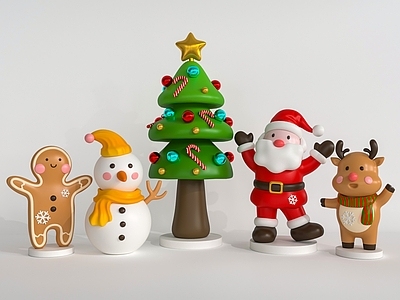 卡通圣诞风圣诞美陈