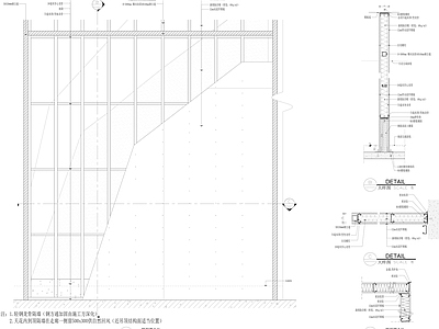 轻钢龙骨隔墙 轻钢龙骨隔音棉隔 施工图