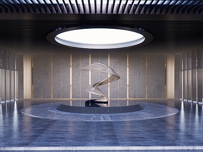 现代新中式入口大门 小区入口大门 展示区 示范区入口 门楼 雕塑