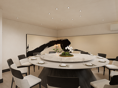 新中式原木包厢 新中式餐厅包房 中餐椅子桌子 餐桌椅 中式极简餐桌椅 包房包厢餐厅
