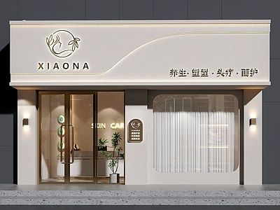 法式门头 美容院门头 门头设计 美容美甲店门头