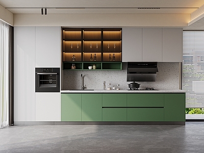 现代简约开放式厨房