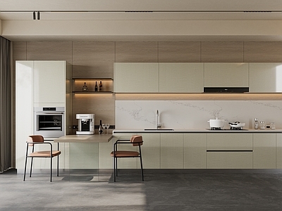 现代简约开放式厨房