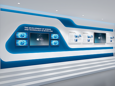 现代简约企业文化展厅