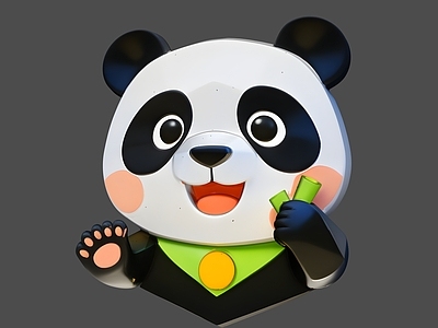 卡通3D风格雕塑摆件